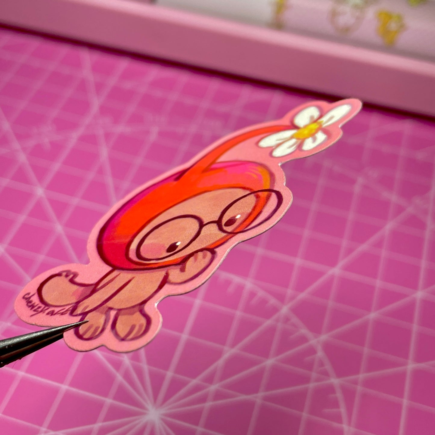 Red Pikmin Chupa ♥ Matte Sticker
