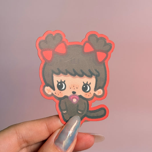 monchhichi chupii ♥ Matte Sticker