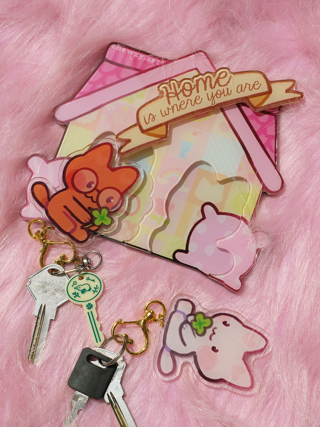 Home is where you are ♥ Keychain Set