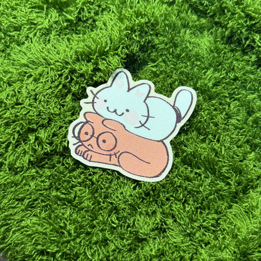 sits on u ♥ Stardust Sticker
