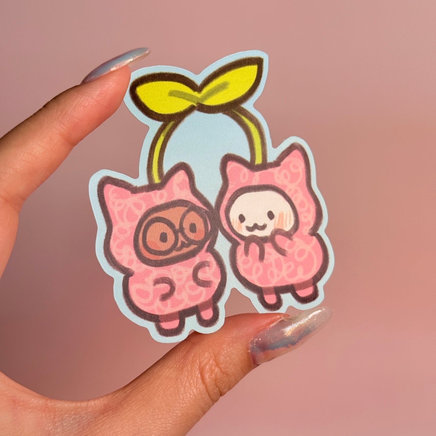 cherry baby ♥ Matte Sticker