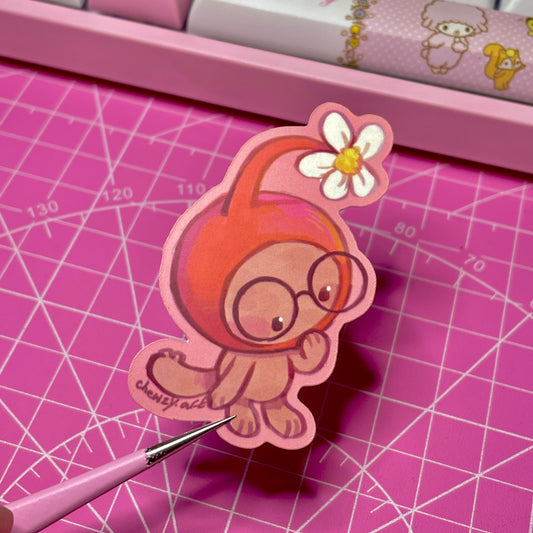 Red Pikmin Chupa ♥ Matte Sticker