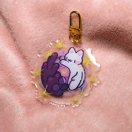 Galaxy Kitty ♥ Keychain