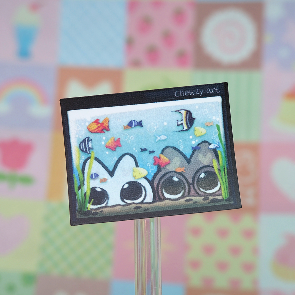 Fish tank stardust sticker