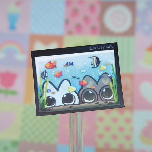 Fish tank stardust sticker