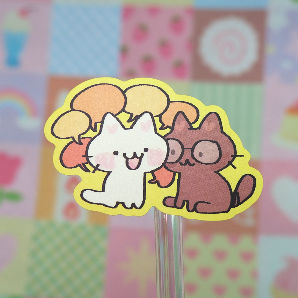 Yapping matte sticker