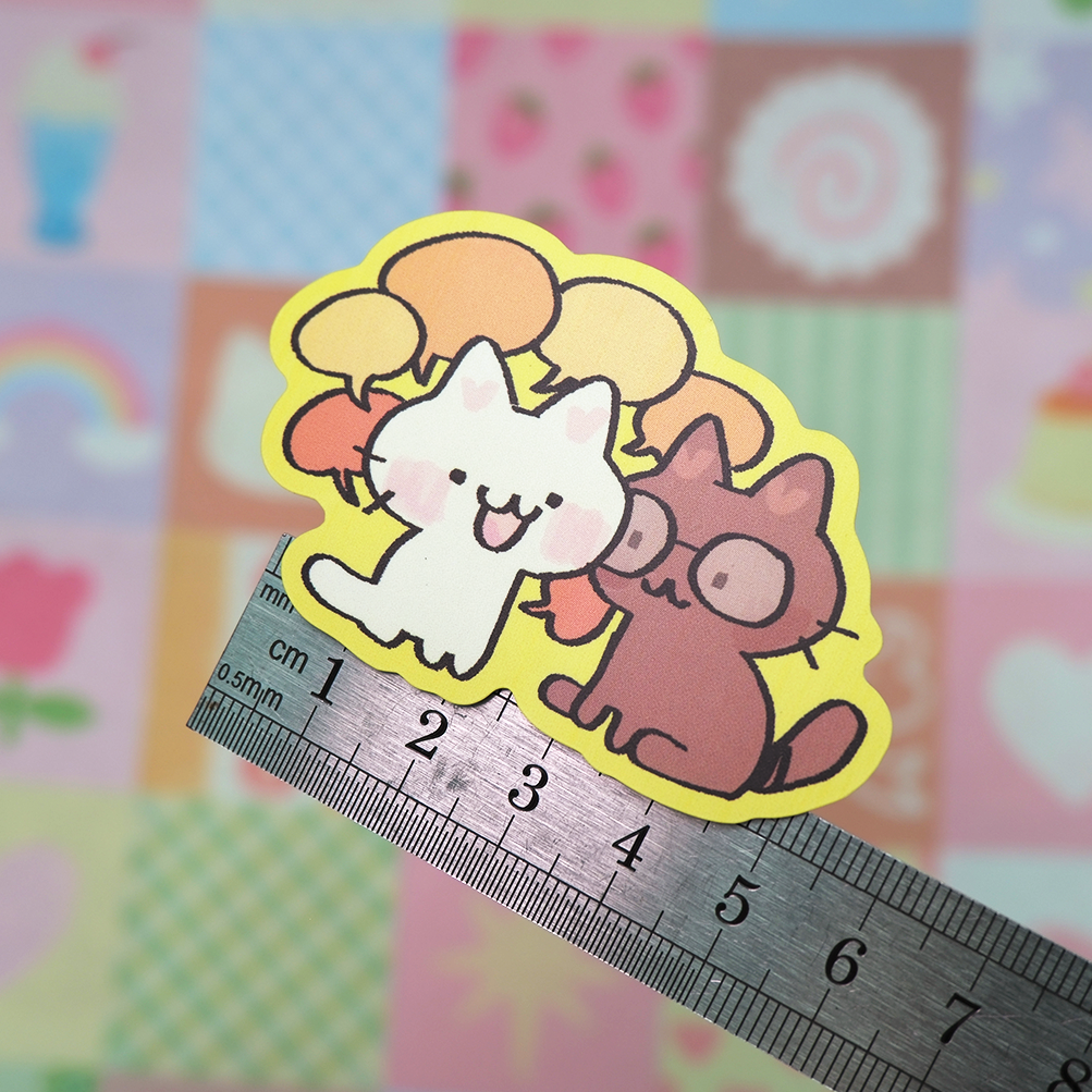 Yapping matte sticker