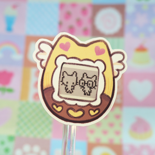 Cattogotchi matte sticker