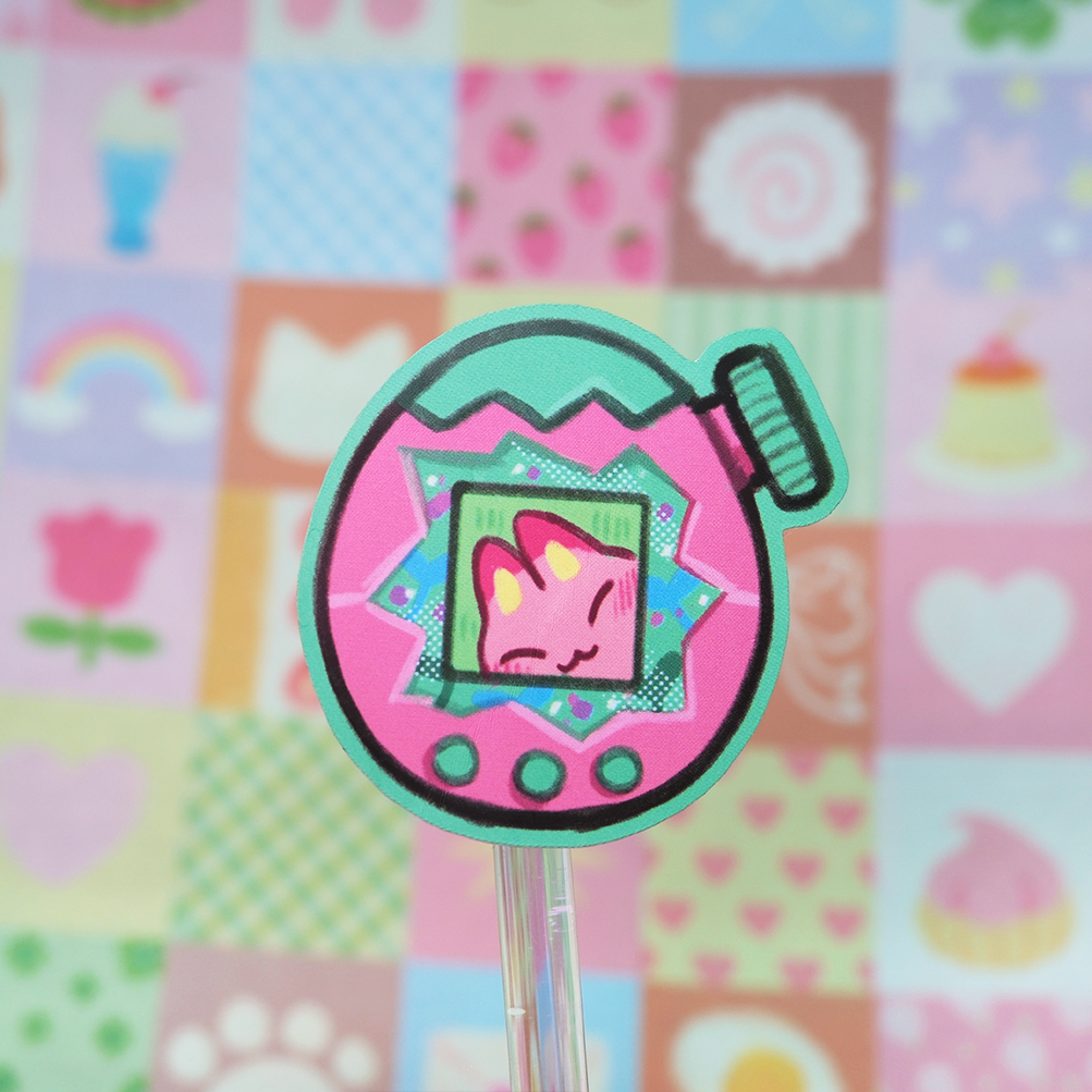 Paradise Tamagotchi matte sticker