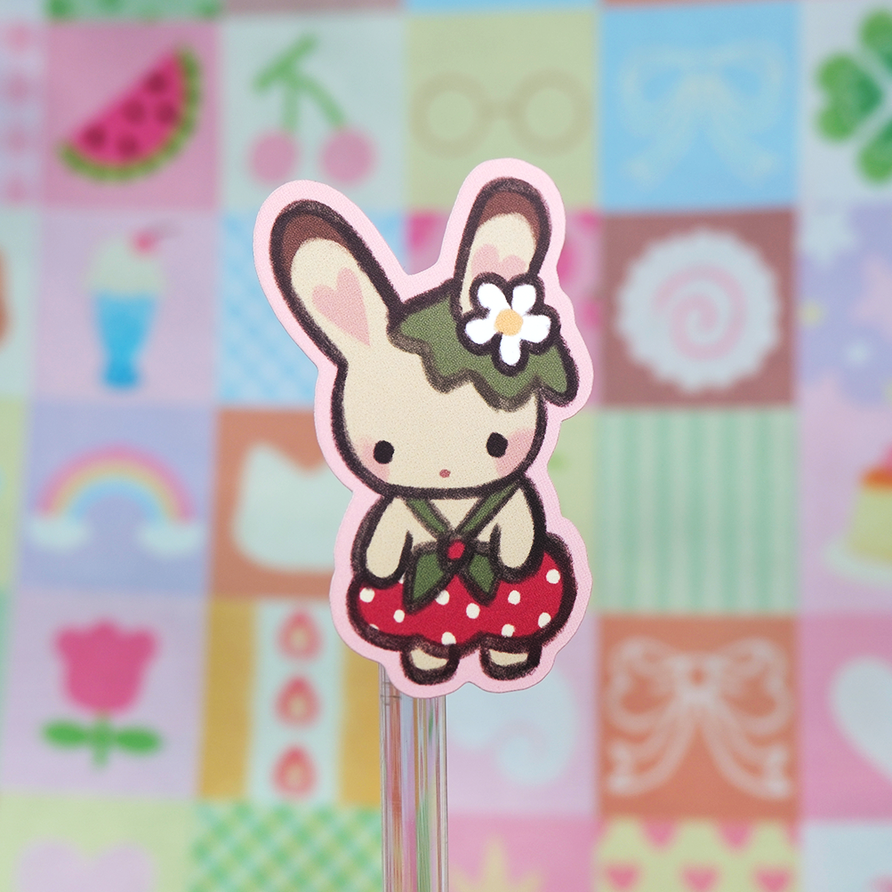 Strawberry Sylvanian matte sticker