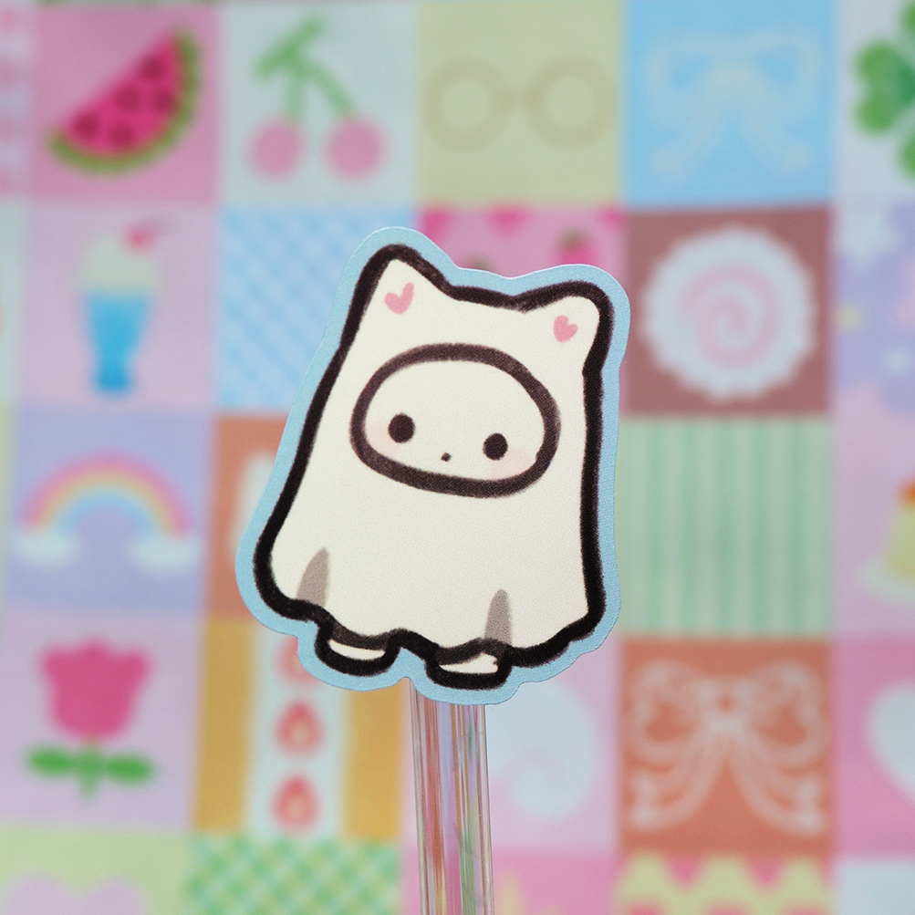 Ghost Sylvanian matte sticker