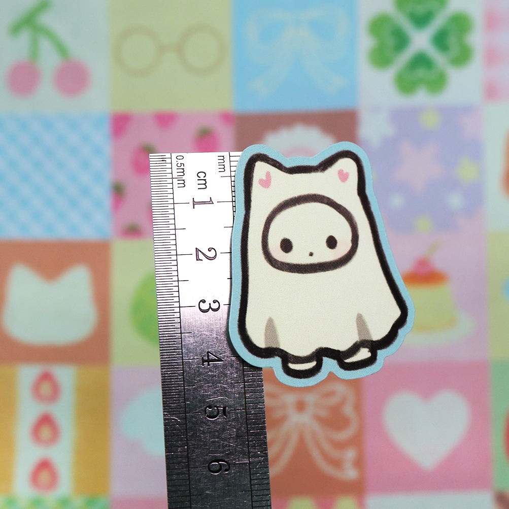 Ghost Sylvanian matte sticker