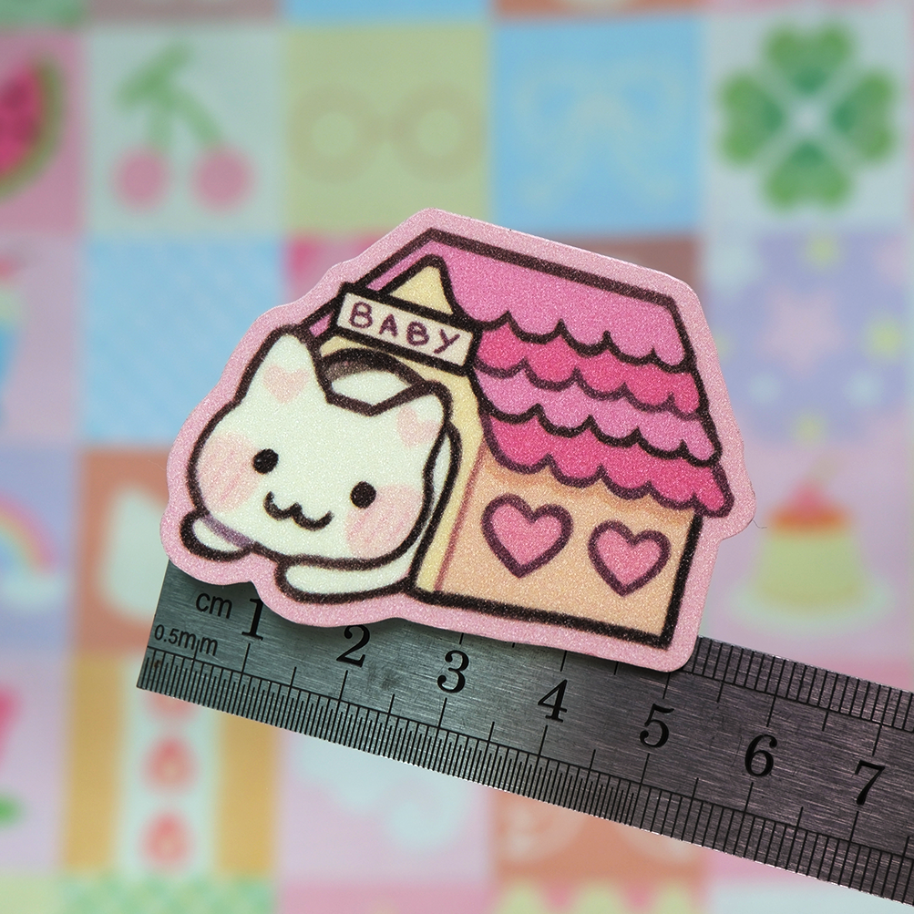 Baby house matte sticker