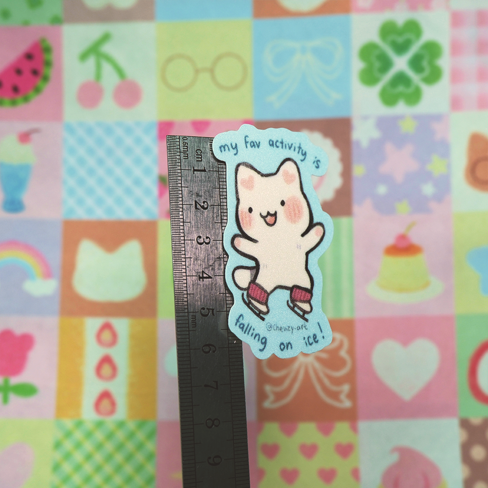 Skating stardust sticker