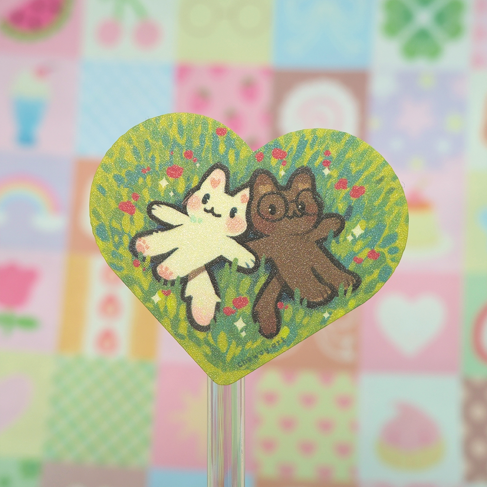 Heartfield stardust sticker